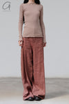 BASERANGE Taffeta Long Sleeve T-Shirt TOTVL-RC-AU23 Dehydrated Beige